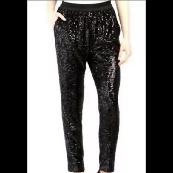 Sequin Jogger Set | Black
